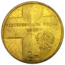 Реверс.Монета. Польша. 2 злотых 2003 год. Папа Иоанн Павел II, 25 лет понтификата.