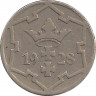 Монета. Польша. Данциг. 5 пфеннигов 1928 год.