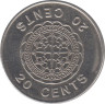 Монета. Соломоновы острова. 20 центов 1996 год. рев.