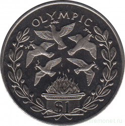 Монета. Сьерра-Леоне. 1 доллар 2008 год. XXIX летние Олимпийские Игры. Пекин 2008.