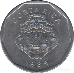 Монета. Коста-Рика. 20 колонов 1985 год.