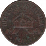 Монета. Германская Восточная Африка. 1 геллер 1905 год. А. ав.