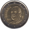 Монеты. Испания. Набор евро 8 монет 2011 год. 1, 2, 5, 10, 20, 50 центов, 1, 2 евро. ав.
