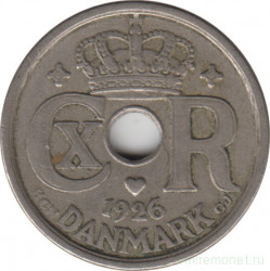 Монета. Дания. 25 эре 1926 год.