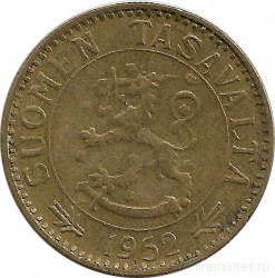 Монета. Финляндия. 50 марок 1952 год.
