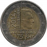 Аверс. Монета. Люксембург. 2 евро 2014 год. 175 лет независимости Люксембурга.