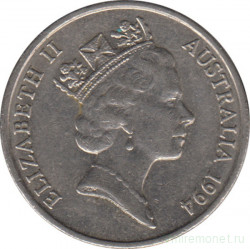 Монета. Австралия. 10 центов 1994 год.