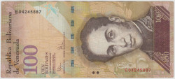 Банкнота. Венесуэла. 100 боливаров 2009 год. Тип 93c.
