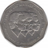 Монета. Доминиканская республика. 1 песо 1983 год. ав.