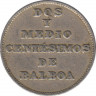 Монета. Панама. 2,5 сентесимо 1929 год. рев.