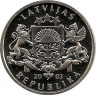 Реверс.Монета. Латвия. 1 лат 2003 год. Муравей.