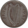 Монета. Ирландия. 2 шиллинга (флорин) 1951 год. ав.