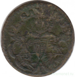 Монета. Польша. 1 солид 1753 год. Август III Саксонец.