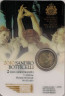 Реверс. Монета. Сан-Марино. 2 евро 2010 год. 500 лет со дня смерти Сандро Боттичелли. (Буклет, коинкарта).