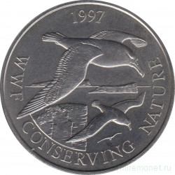 Монета. Фолклендские острова. 50 пенсов 1997 год. Альбатрос.