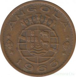 Монета. Ангола. 1 эскудо 1963 год.