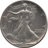 Аверс. Монета. США. 1 доллар 1991 год. Шагающая свобода.