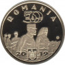 Монета. Румыния. 50 бань 2019 год. Мария Эдинбургская, Королева Румынии. Пруф.