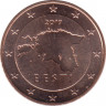 Монета. Эстония. 1 цент 2019 год. ав.