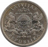 Монета. Латвия. 1 лат 2004 год. Вступление в ЕС. рев