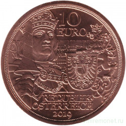 Монета. Австрия. 10 евро 2019 год. Рыцарские истории. Рыцарство.