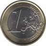 Монета. Италия. 1 евро 2009 год. рев.