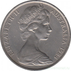 Монета. Австралия. 20 центов 1984 год.