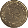 Монета. Дания. 20 крон 2008 год. ав.