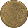 Монета. Испания. 10 центов 2001 год. рев.