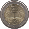  Монета. Италия. 2 евро 2007 год. 50 лет подписания Римского договора. ав.