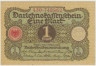 Банкнота. Германия. Кредитный билет. Веймарская республика. 1 марка 1920 год. 3 и 6 цифр в нумераторе. ав.