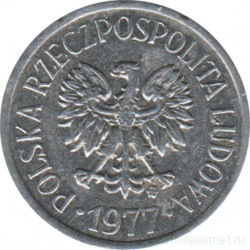 Монета. Польша. 10 грошей 1977 год.