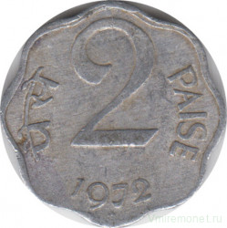 Монета. Индия. 2 пайса 1972 год.
