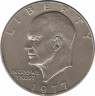 Монета. США. 1 доллар 1977 год. ав.