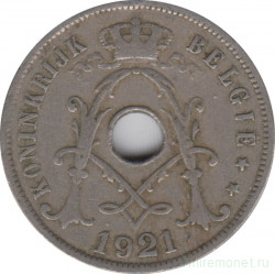 Монета. Бельгия. 25 сантимов 1921 год. BELGIE.