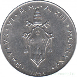 Монета. Ватикан. 10 лир 1975 год. Рыба.