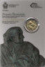 Аверс. Монета. Сан-Марино. 2 евро 2014 год. 500 лет со дня смерти Донато Браманте. (Буклет, коинкарта).