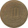 Монета. Перу. 10 сентимо 2000 год. рев.