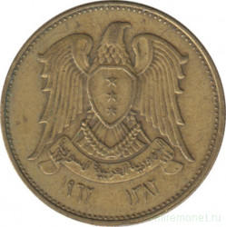 Монета. Сирия. 5 пиастров 1962 год.