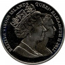 Монета. Великобритания. Британские Виргинские острова. 1 доллар 2012 год. Жизнь Королевы Елизаветы II. Портрет.