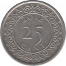 Монета. Суринам. 25 центов 2012 год. ав.