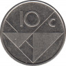 Монета. Аруба. 10 центов 1992 год. рев.