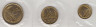 Монета. СССР. Часть официального, годового набора, из трех монет 1, 2 и 3 копейки 1973 год. ав.