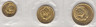 Монета. СССР. Часть официального, годового набора, из трех монет 1, 2 и 3 копейки 1973 год. рев.