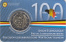 Монета. Бельгия. 2 евро 2021 год. 100 лет Бельгийско-Люксембургскому экономическому союзу. Коинкарта Belgique. ав.