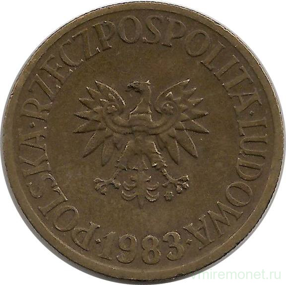 Монета. Польша. 5 злотых 1983 год.