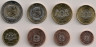 Аверс.Монеты. Латвия. Набор евро 8 монет. 2014 год. 1, 2, 5, 10, 20, 50 центов, 1, 2 евро.