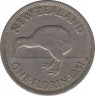 Монета. Новая Зеландия. 1 флорин 1951 год. ав.