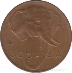 Монета. Сомали. 1 чентезимо 1950 год.