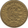 Монета. Перу. 1 соль 1976 год. ав.